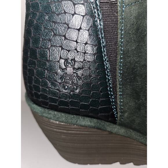 New! Fly London Yamy YAMY266FLY Womens Green Suede Ankle & Booties Boots 36 $110 - Picture 14 of 15